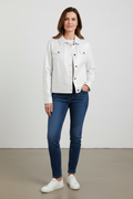 Linen Blend Foil Jacket