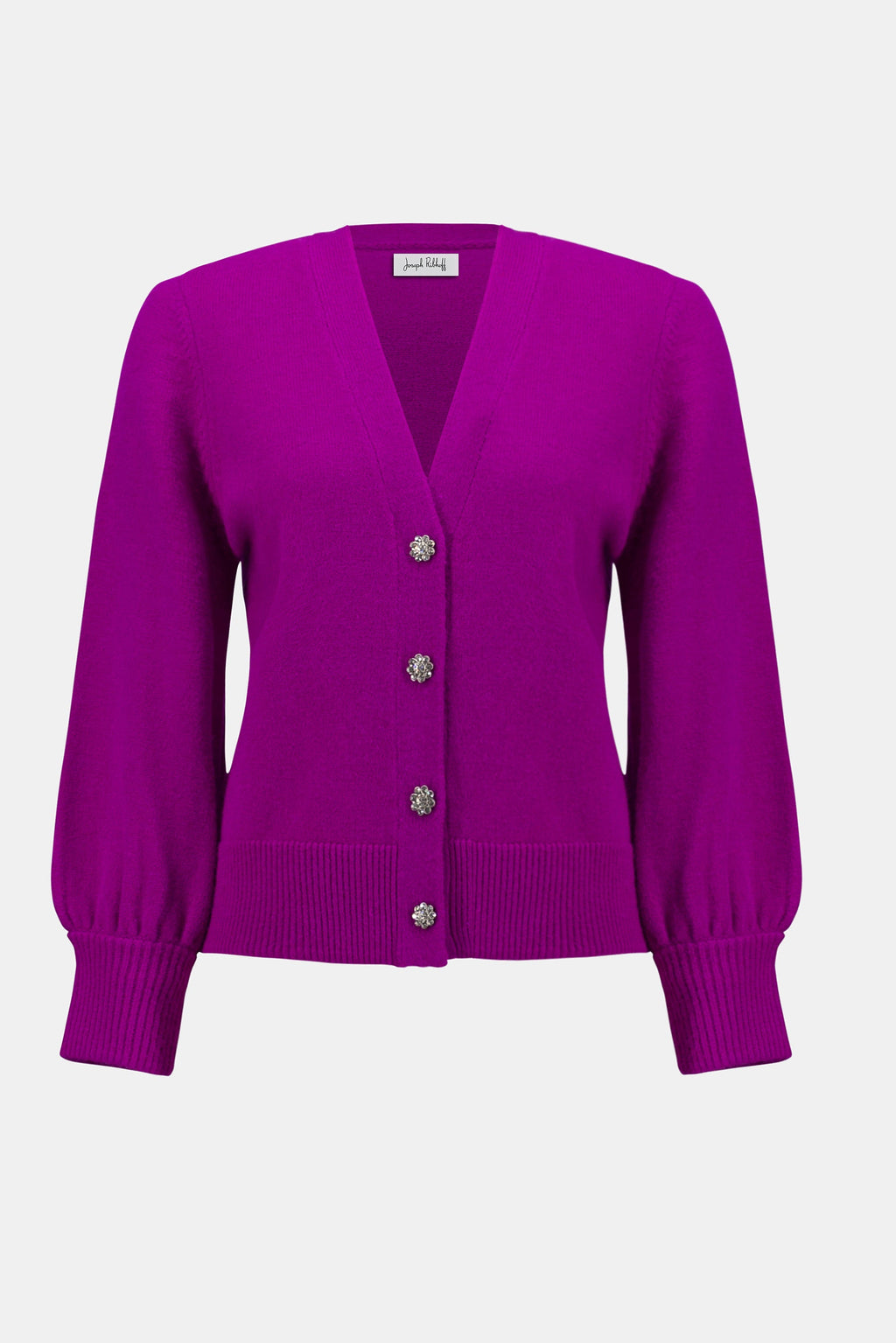 Rhinestone Button Sweater - 253906