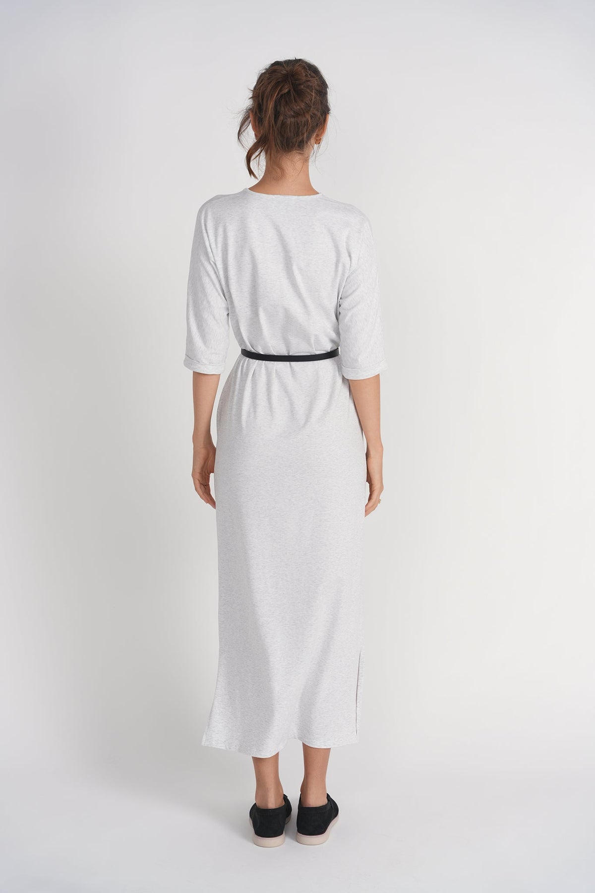T-shirt Midi Dress- Papaya