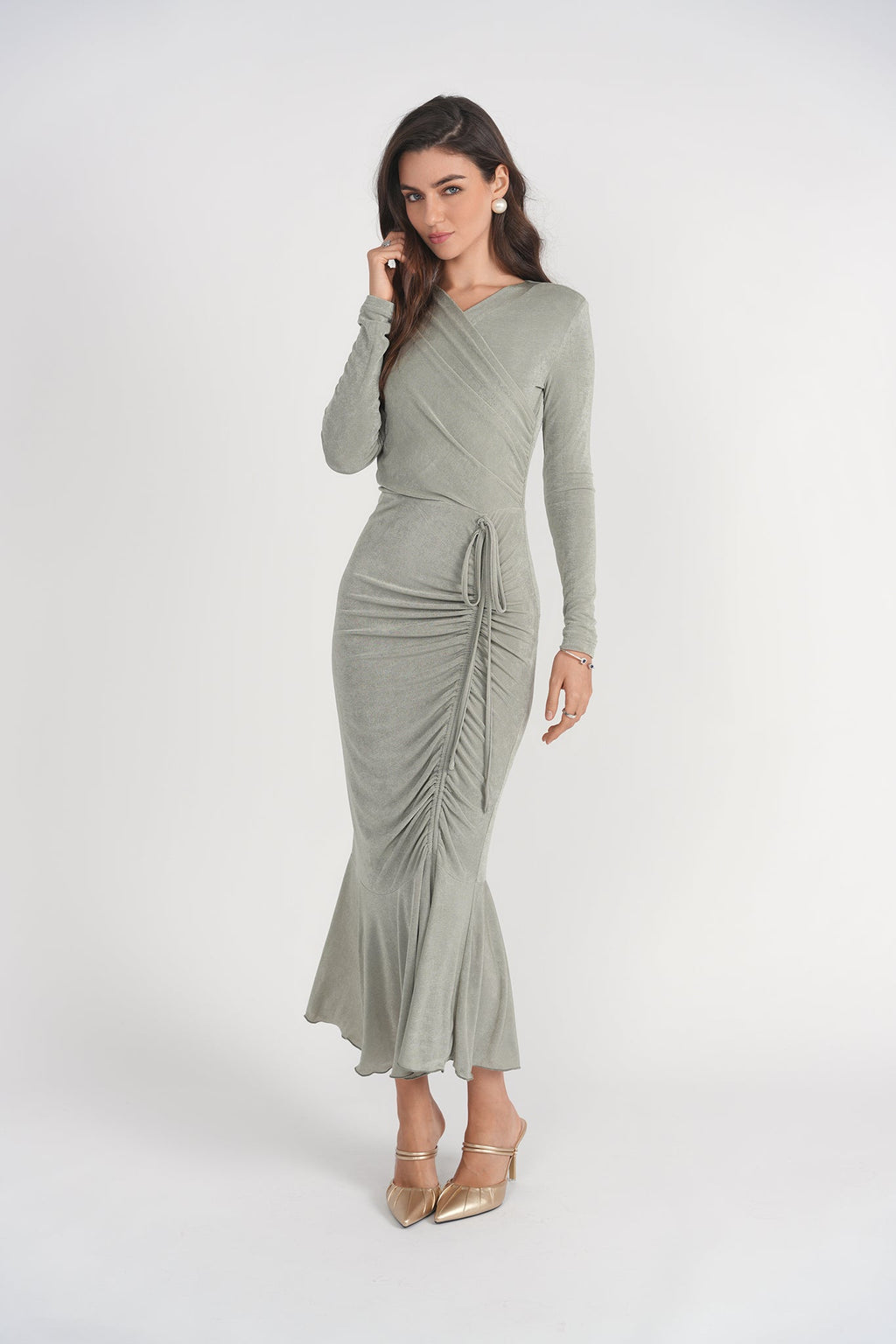 Valerie Midi Dress- Seafoam