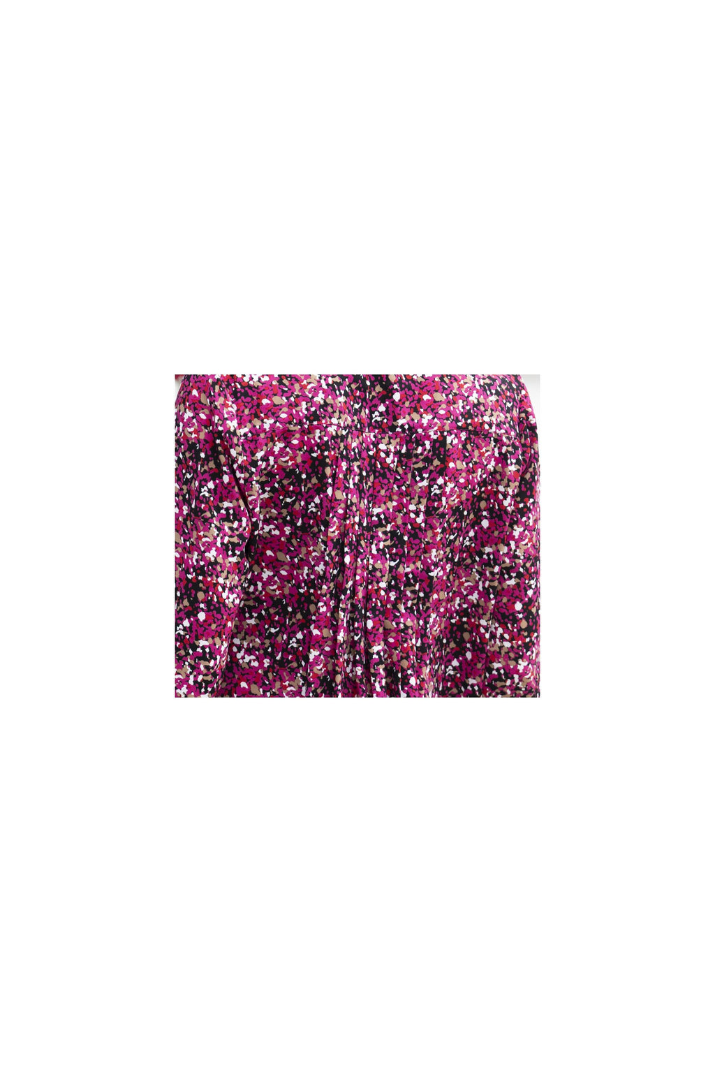 Collared Multi Print Blouse