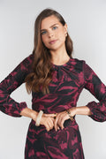 Debbie Top- Fuchsia Florals
