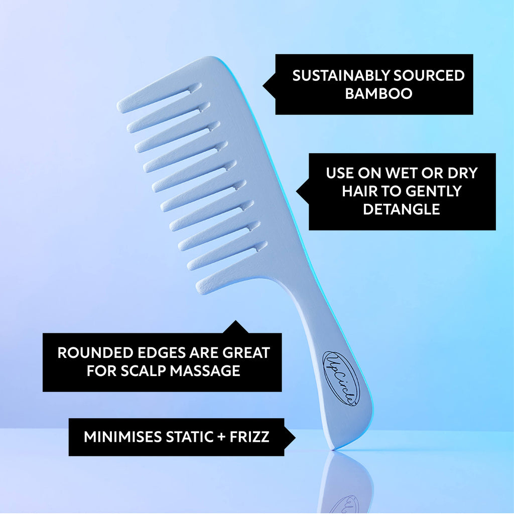 The Haircare Duo + Bamboo Wide Tooth Comb