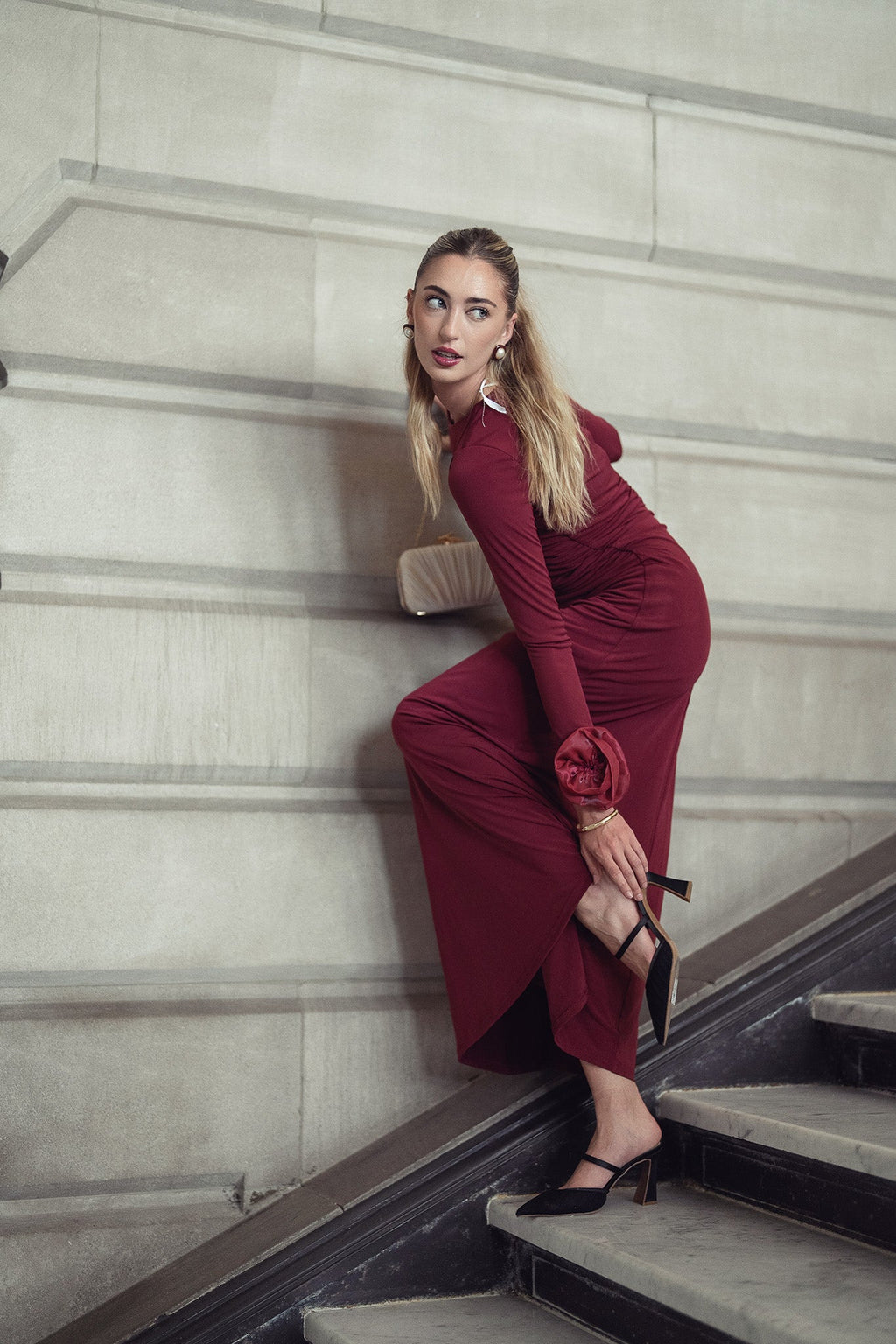 Fay Maxi- Cherry Lacquer