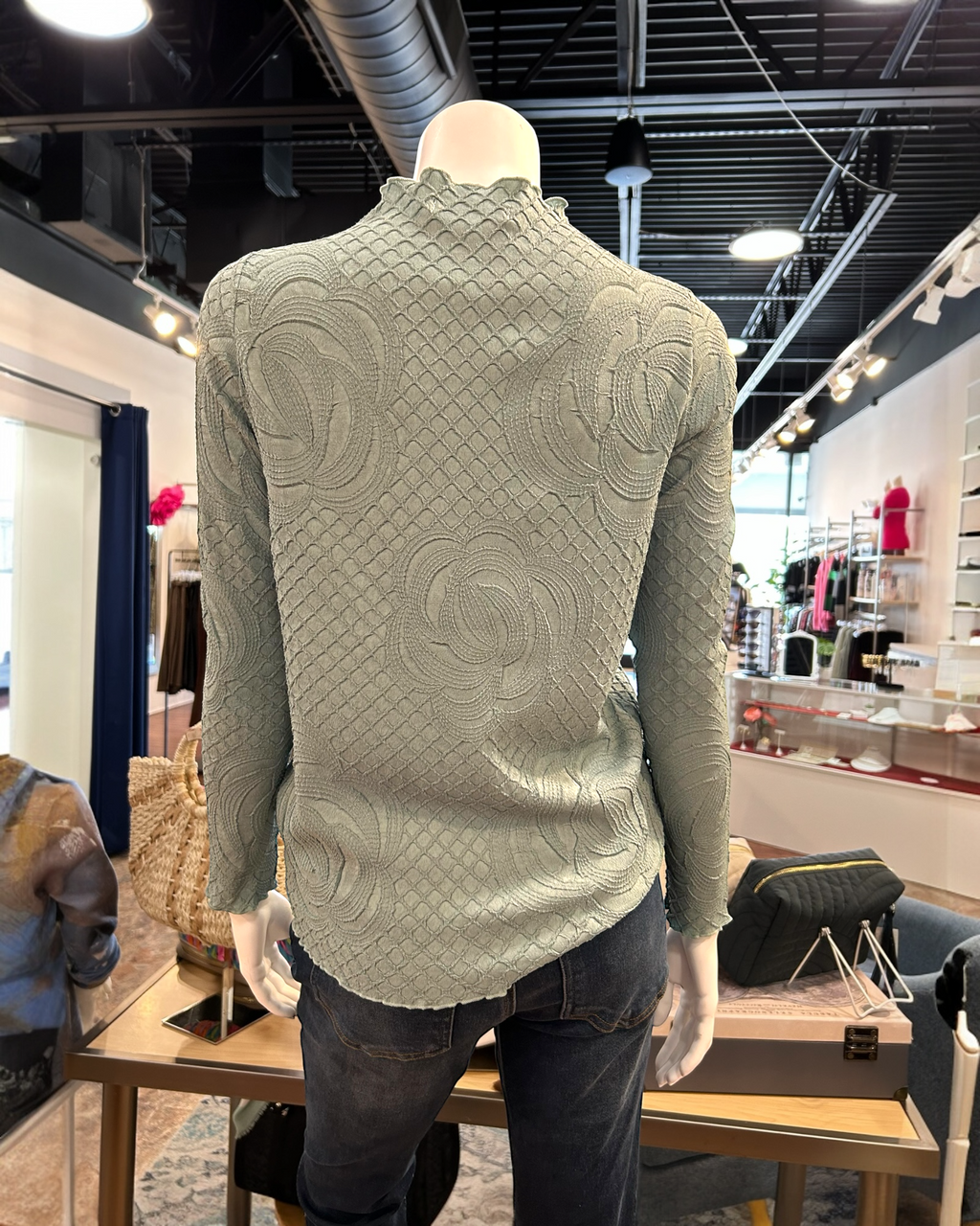 Pleated Rose Top