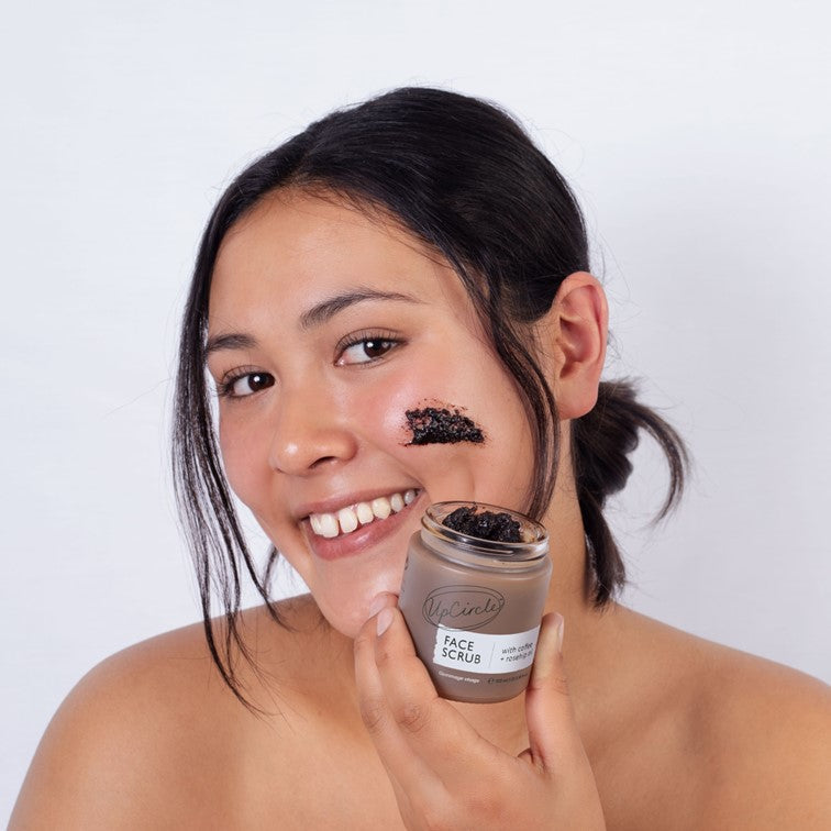 Face Scrub with Coffee + Rosehip Oil