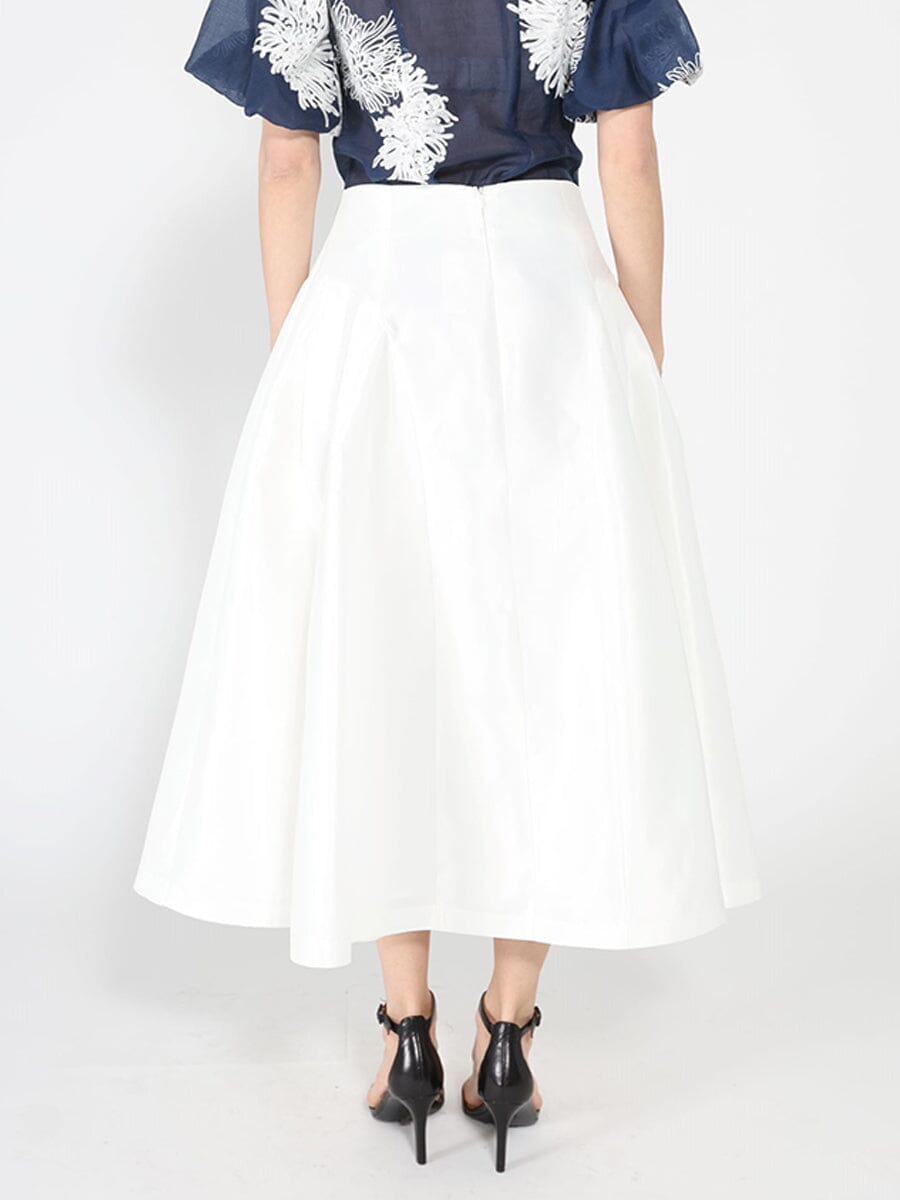 Gracia Fashion Women's Wide Width Skirt with Back Zipper